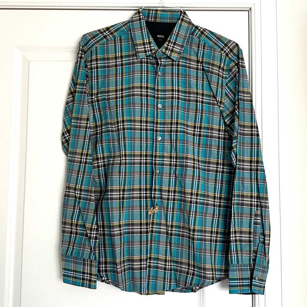 BOSS Plaid Men’s Shirt - Picture 2 of 7
